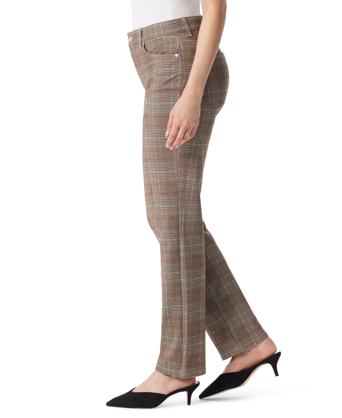 Gloria Vanderbilt Women's Amanda Ponte High-rise Pants In Brown
