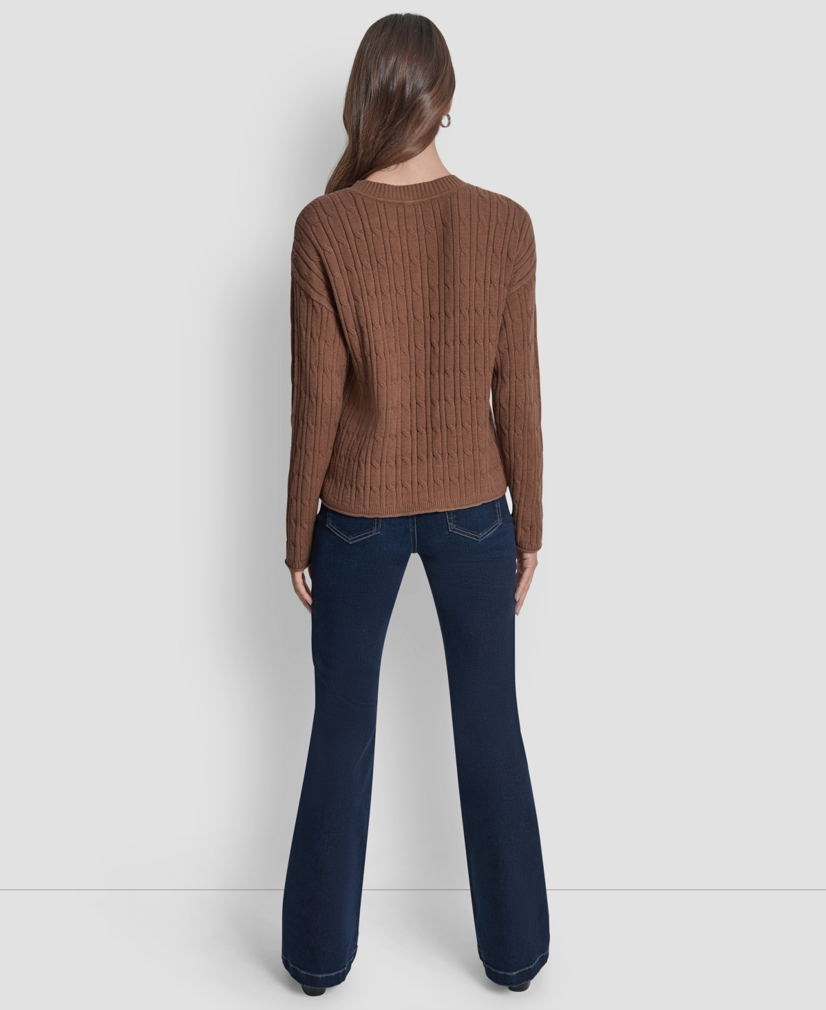 Dkny Jeans Women's Crewneck Sweater In Brown
