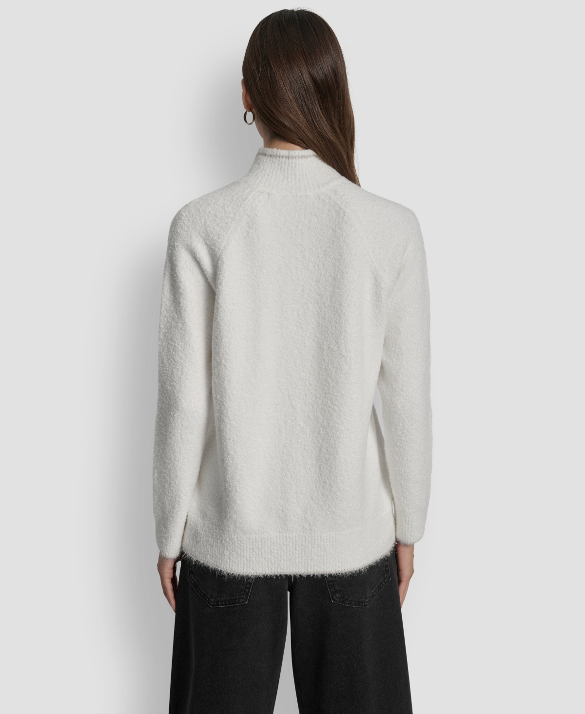 Dkny Jeans Women's Tinsel Logo Detail Sweater In Multi