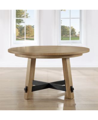 Macai 54" Wood Round Dining Table