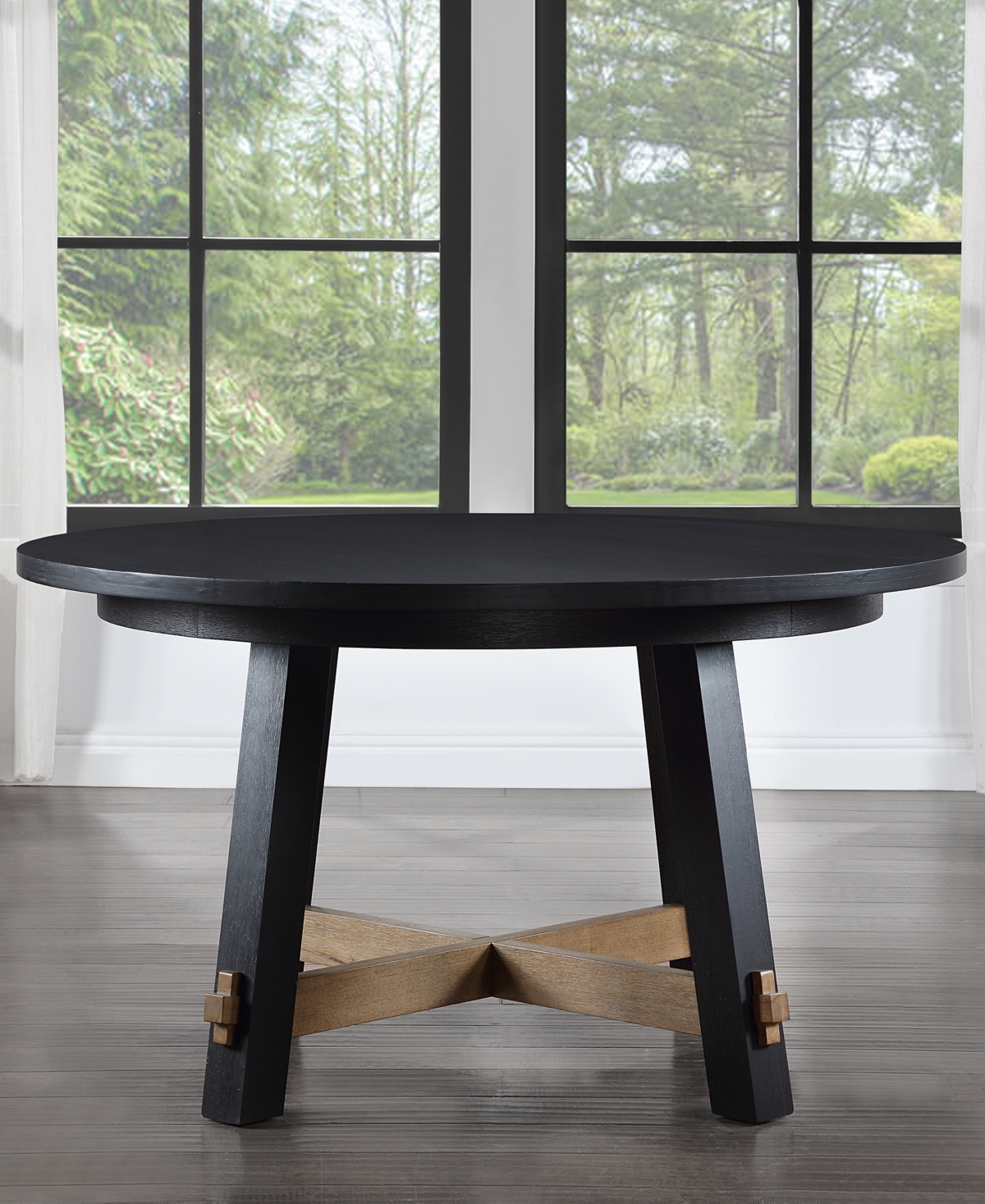 Macai 54" Wood Round Dining Table