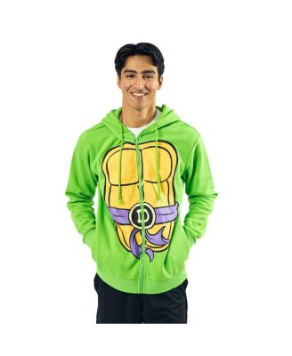 TEENAGE MUTANT NINJA TURTLES Donatello Long Sleeve Men's Green Cosplay Hoodie-Medium