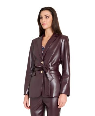 Women's Notch Collar Belted Jacket