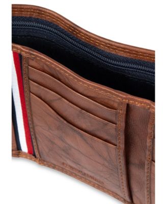 Men's Ribbon Striped Trifold Wallet