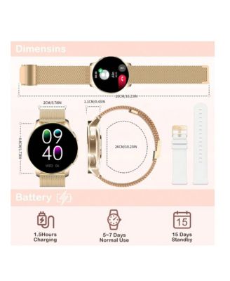  Smartwatch, Alexa Voice Assistant, Wireless Calling/Dialing, Call Reminder And Rejection, Multi-Sport Mode, SMS Reminder, 1.83-Inch HD Screen, IP68 Waterproof, Custom Wallpaper, Suitable For Andriod/IOS Phones