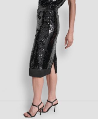 Women's Sequin Detail Skirt