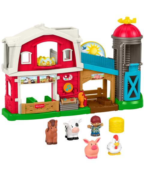 Детский игровой набор Little People Caring Fun Two-Story Barn 6-Piece Playset, Ages 1+