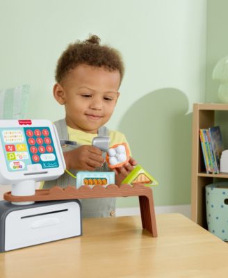Laugh and Learn Count and Shop Cash Register Electronic Toddler Learning Toy, 20 Pieces