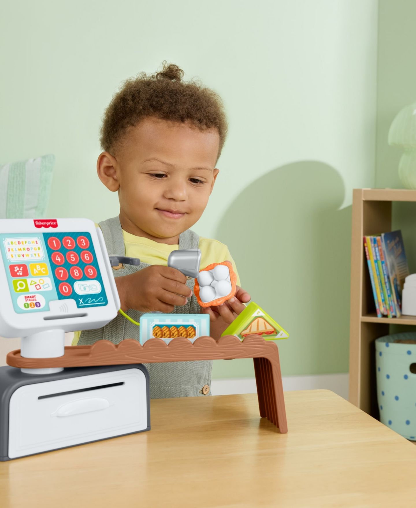 Детские игрушки Fisher Price Count & Shop Electronic 20-Piece Cash Register, Ages 2+ — фото 3