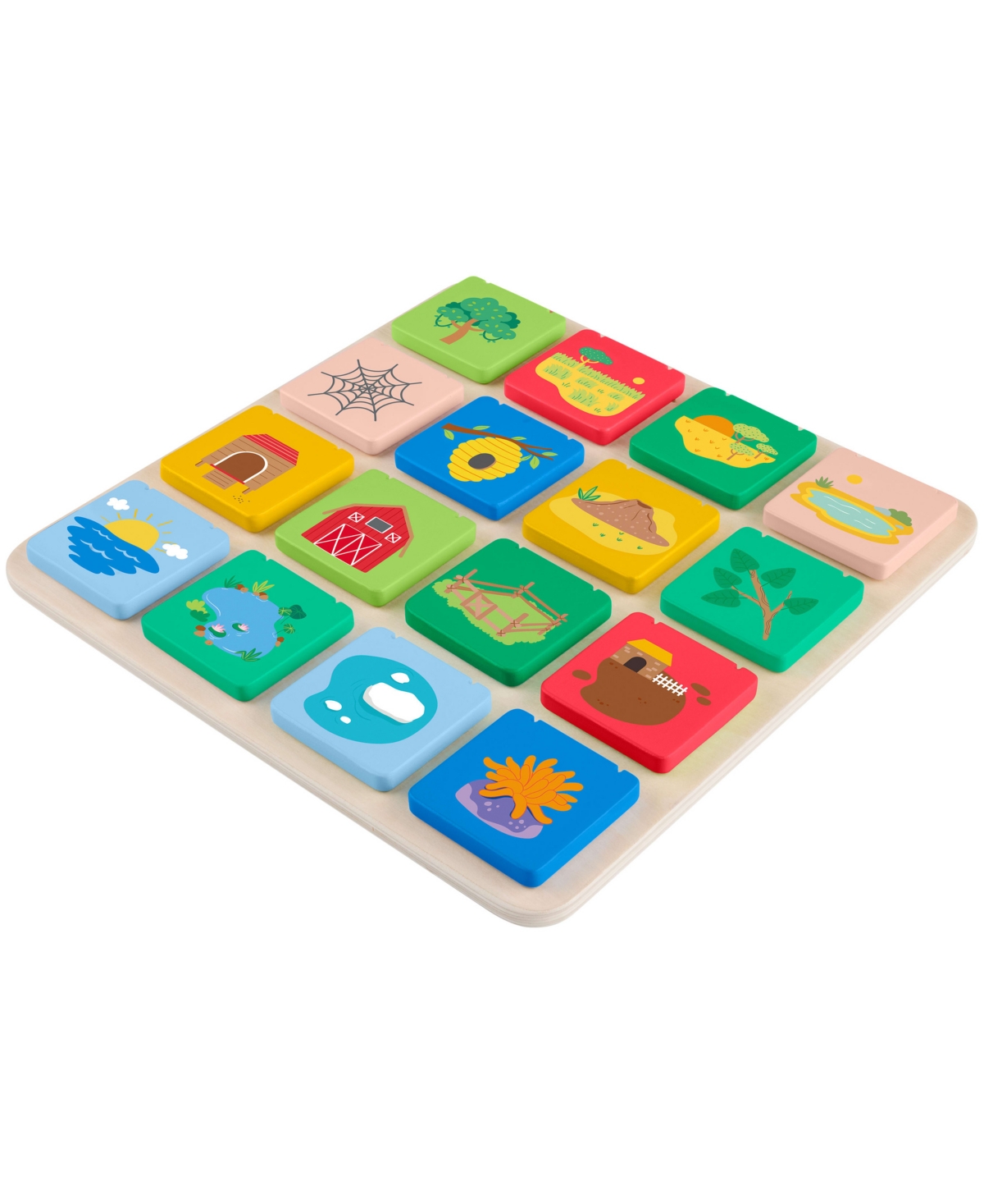 Fisher Price Wooden Flip and Reveal Busy Activity Board