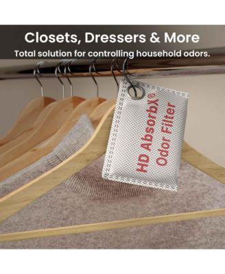 High-Density AbsorbX Odor Filters Household Deodorizer for Closets, Shoes, Refrigerators, and More (3-Pack)