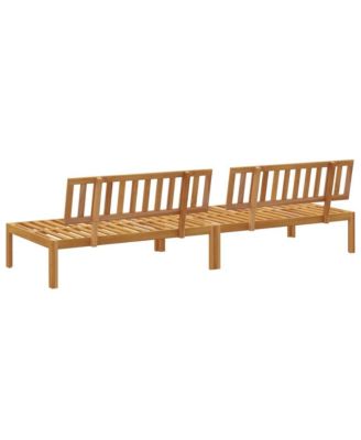 Pallet Sofa Natural Acacia Solid acacia wood with oil finish