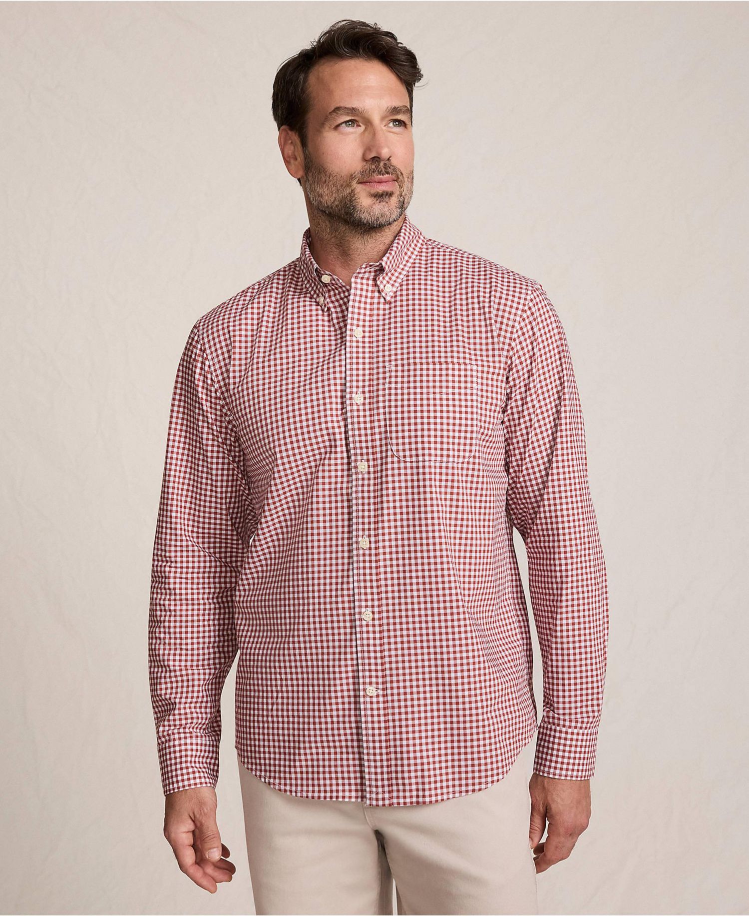 Men's Long Sleeve Poplin Shirt