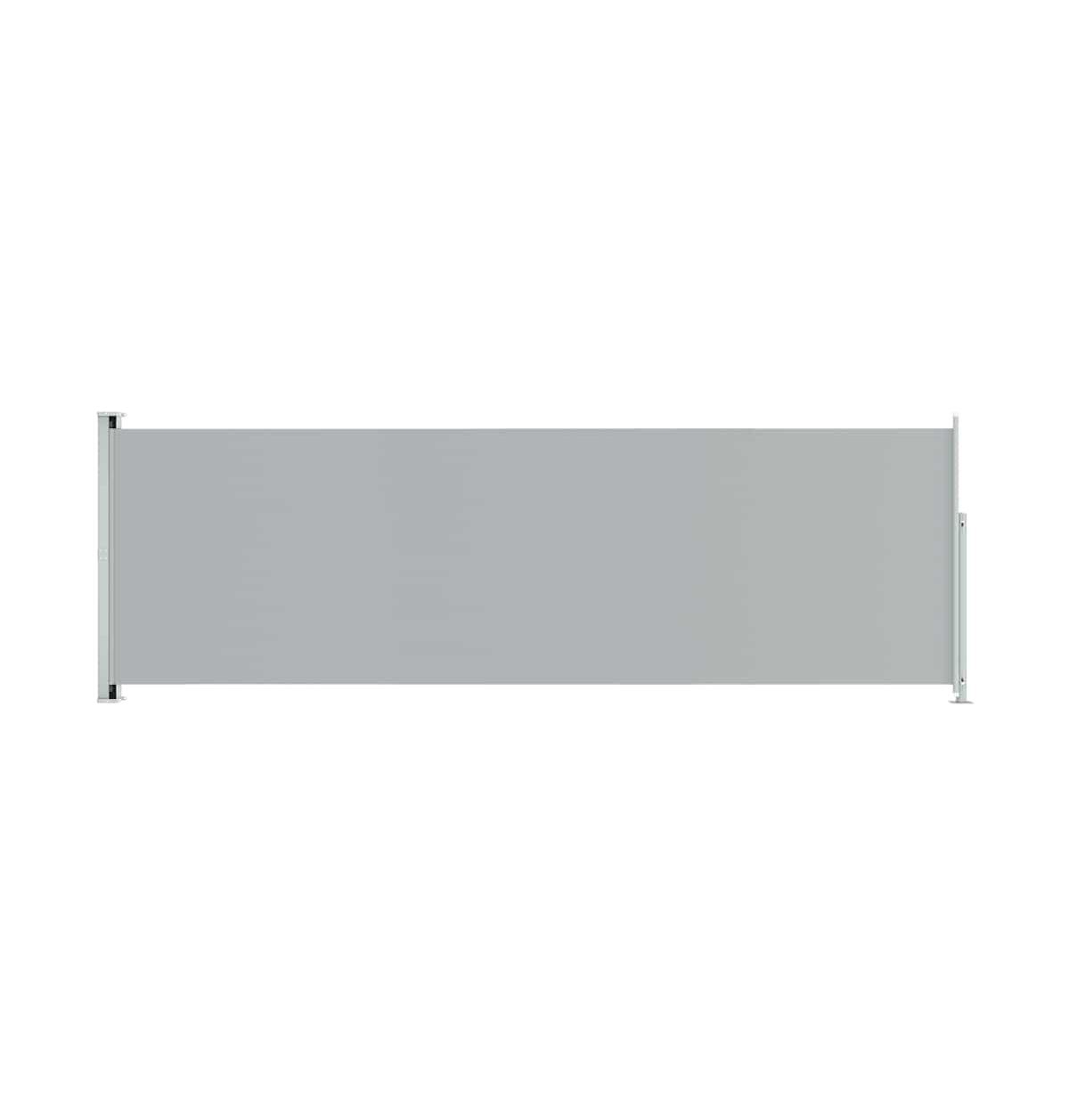 vidaXL Patio Retractable Side Awning 78.7"x236.2" Gray