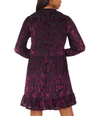 Women's Long Sleeve Babydoll Dress