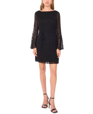 Women's Cowl Back Bell Sleeve Mini Dress