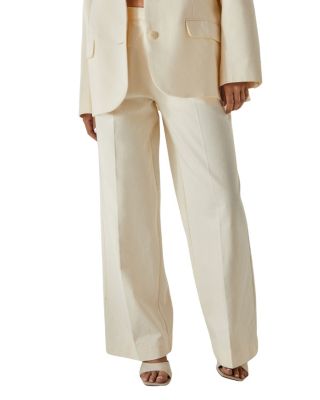 Women's Twill Buckle Tailored Pants