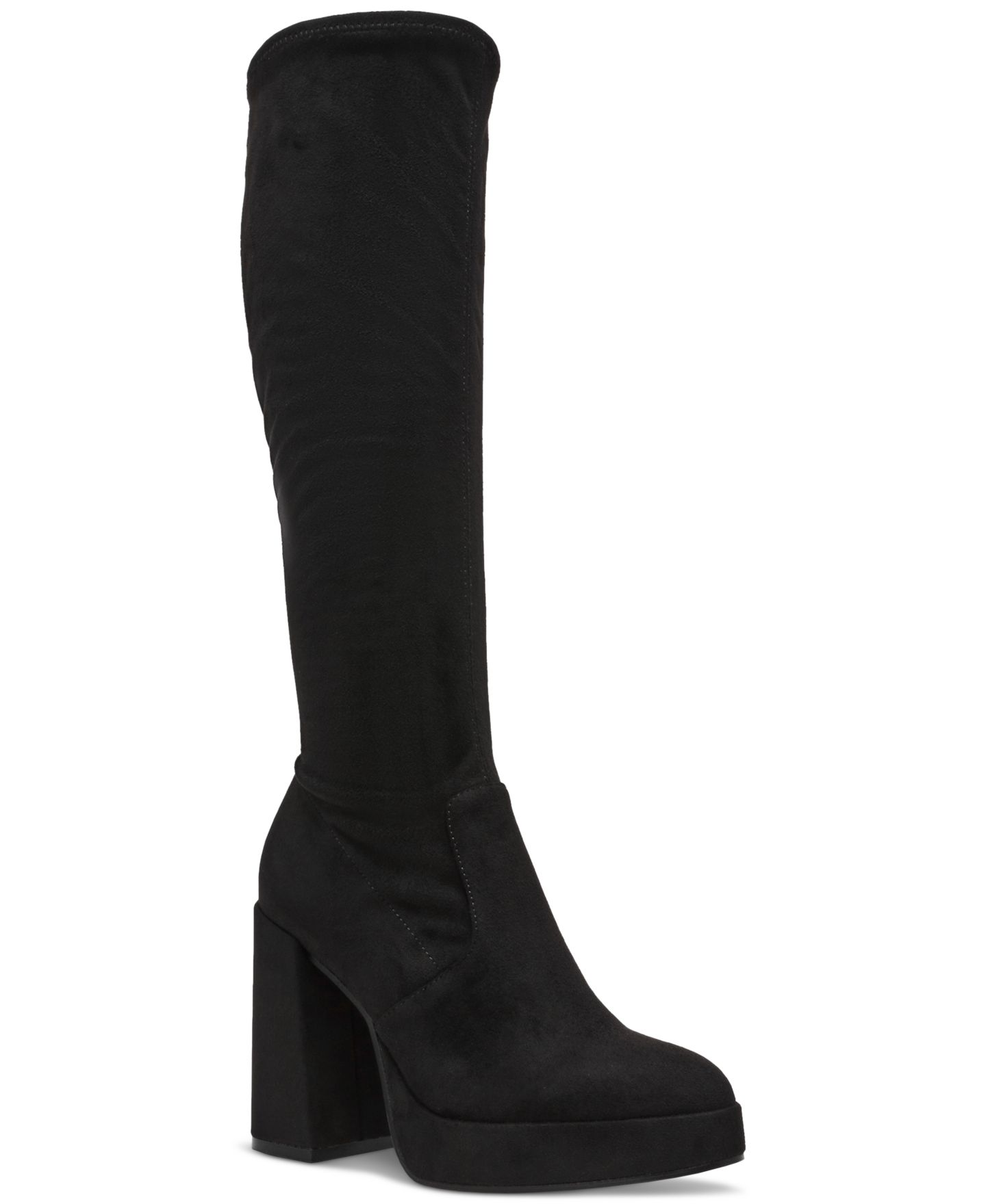 Женские ботинки Steve Madden Twain Platform Knee-High Stretch — фото 1