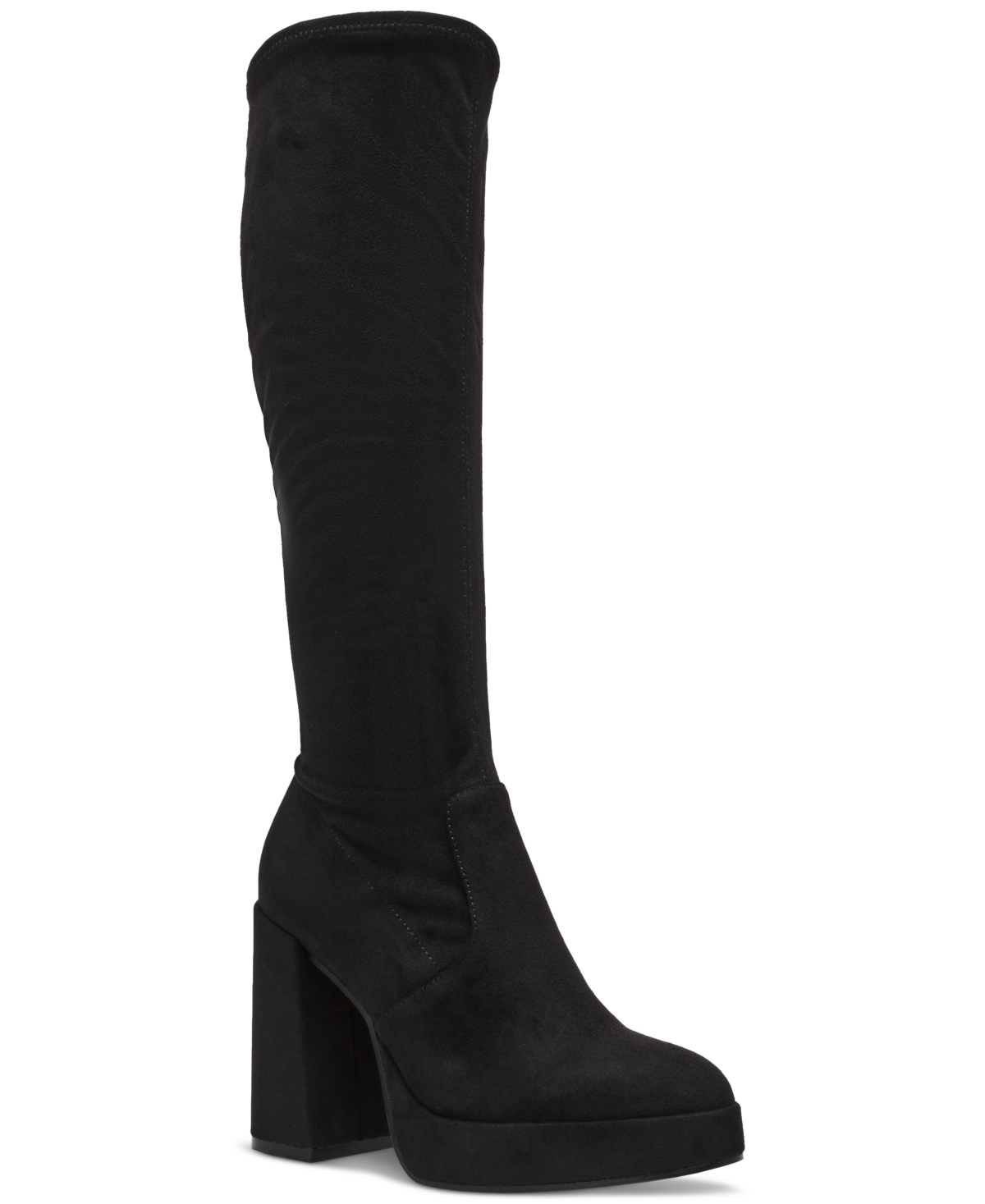 Steve Madden Twain Platform Knee-high Stretch Boots In Multi