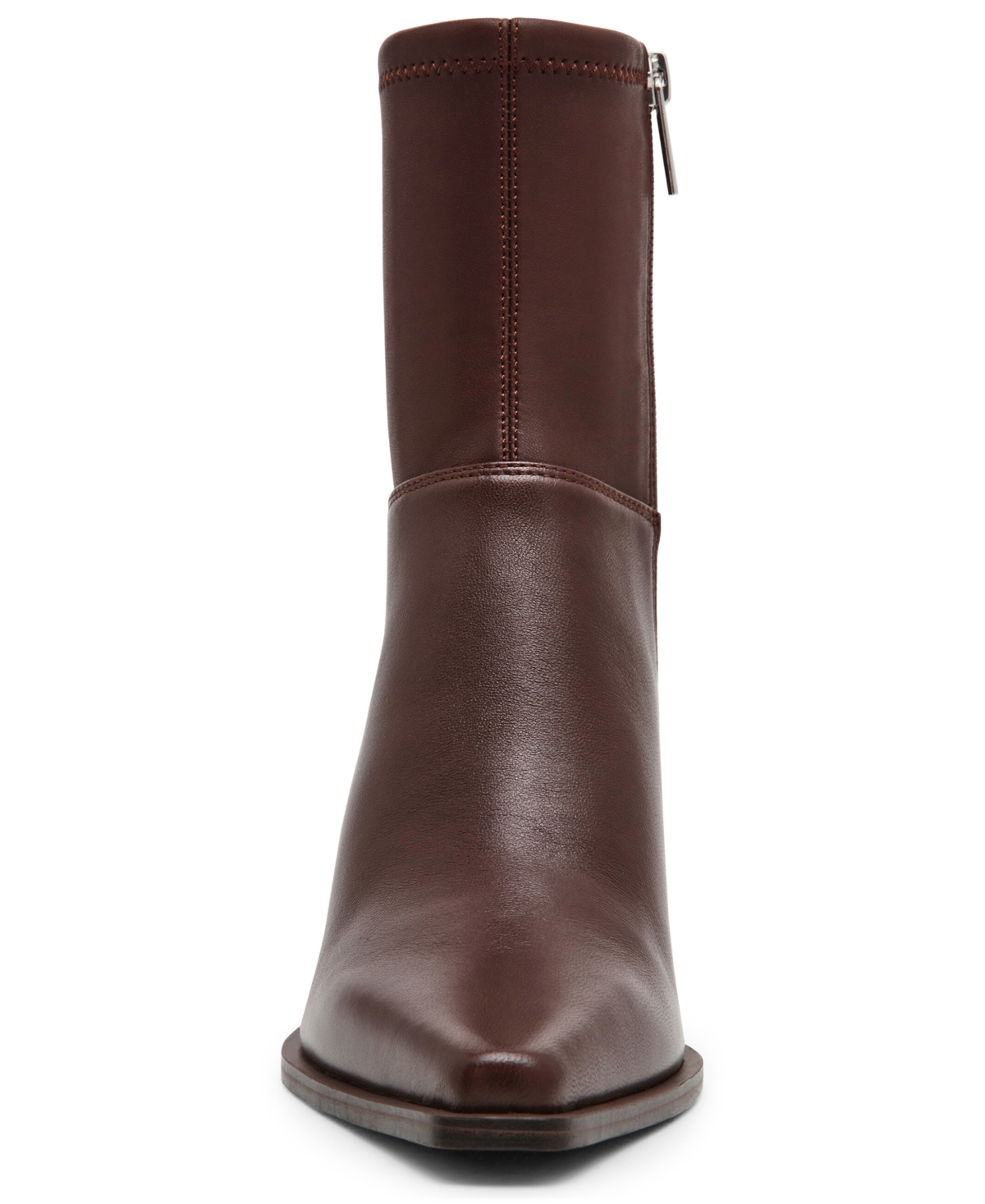 Steve Madden Stasia Kitten-heel Sock Booties In Brown