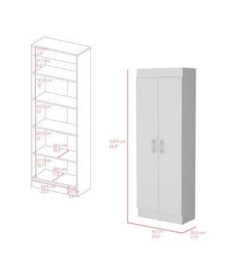 Pantry Cabinet Clinton, kitchen, White