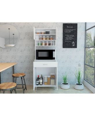 Della 60 Pantry White MDF