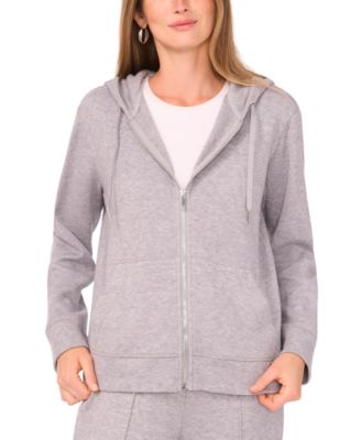 Women's Knit Zip-Front Hoodie Jacket