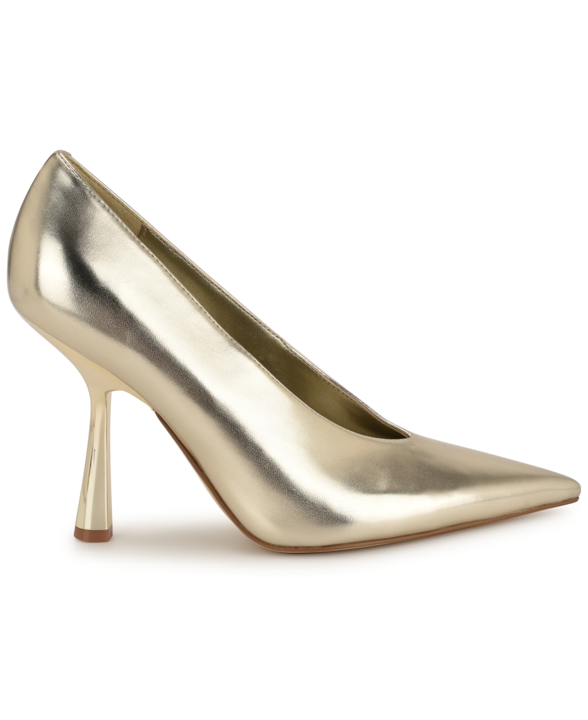 Nine West Women's Korela Pointy Toe Slip-on Dress Pumps In Gold
