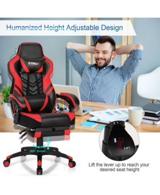 Office Computer Desk Chair Gaming Chair Adjustable Swivel w/Footrest