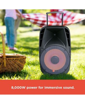 Party Tower 2 Way P.A. PA Speaker 8000 Peak Power With Stand and Remote Control