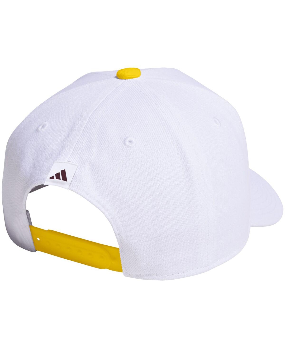 Adidas Originals Men's And Women's White Arizona State Sun Devils Locker Room A-frame Adjustable Hat In White