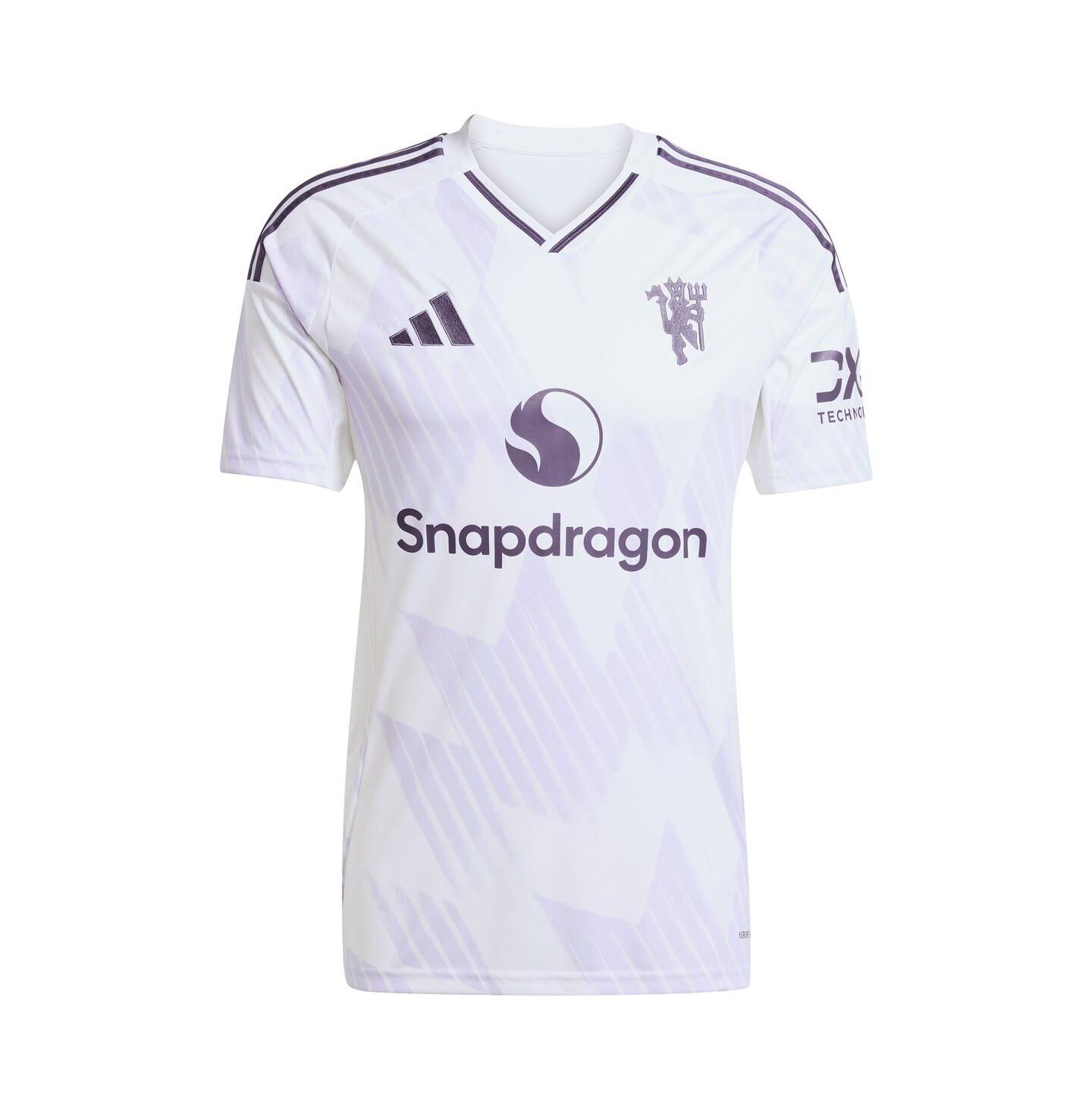 Мужской топ adidas White Manchester United 2025/26 Away Replica Jersey — фото 3