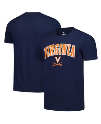 Fanatics Unlabeled - Unlabeled Men's Navy Virginia Cavaliers Basic Arch T-Shirt