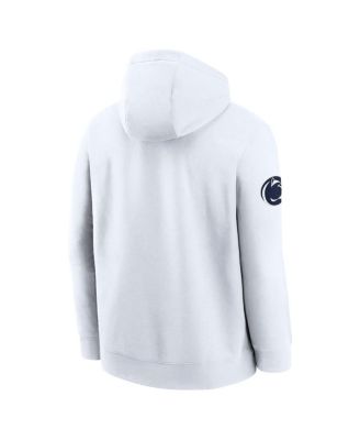Men's White Penn State Nittany Lions 2025 Sideline Club Fleece Pullover Hoodie
