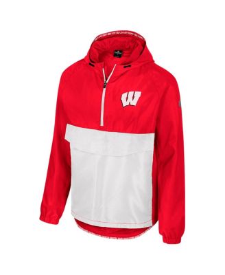 Men's Red Wisconsin Badgers Reloaded Anorak Half-Zip Jacket