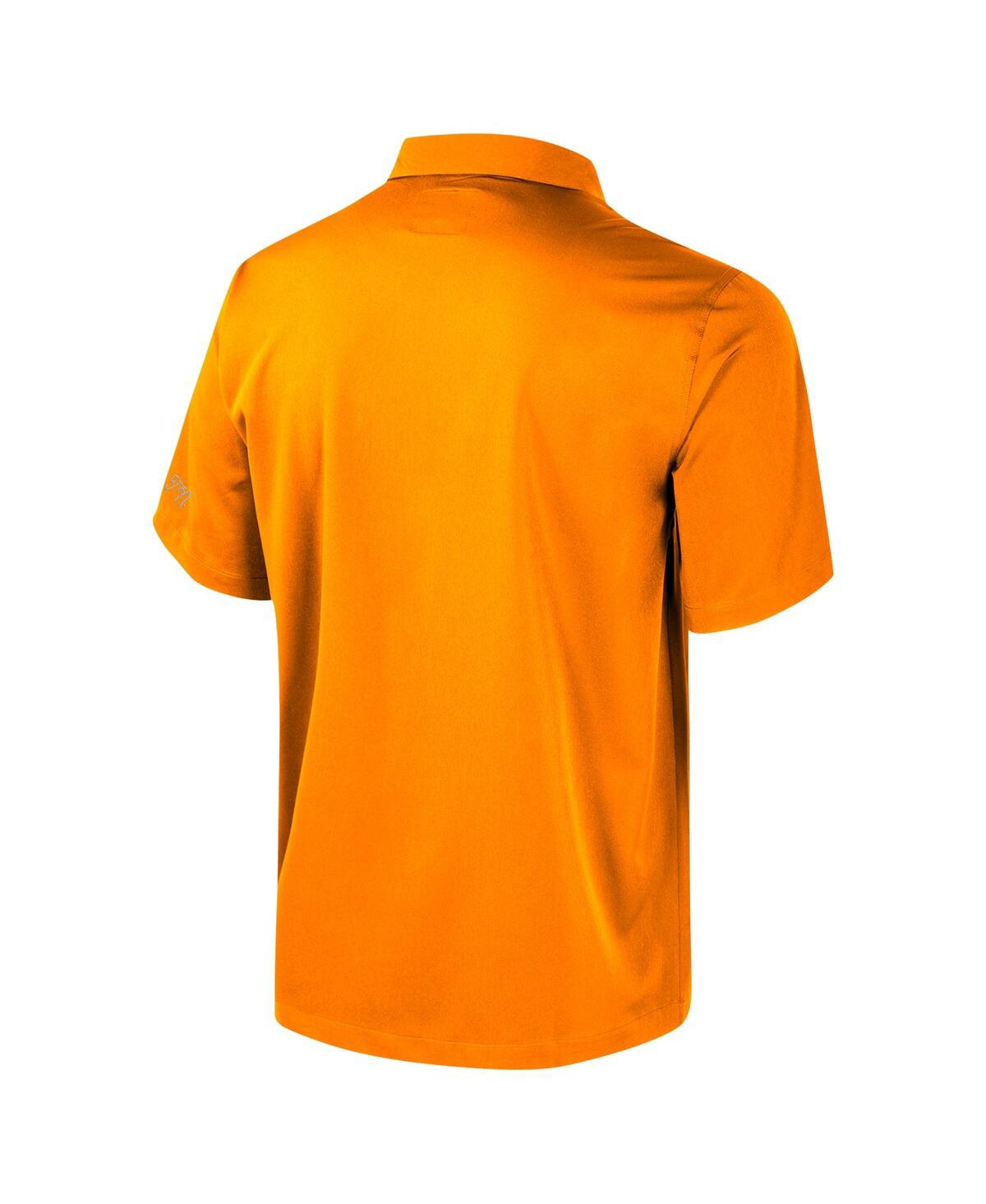 Colosseum Men's Tennessee Orange Tennessee Volunteers Strike Bowling Button-up Shirt In Yellow