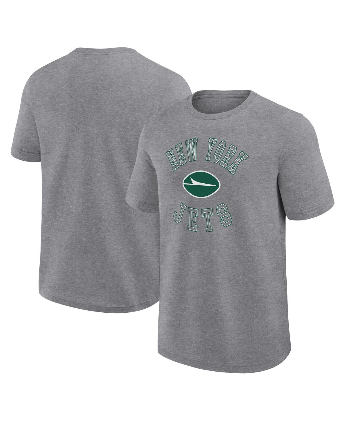 Logo Athletic Men's Heather Gray New York Jets Success T-shirt In Gray