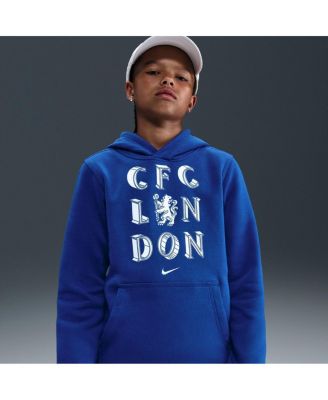 Nike - Big Boys and Girls Blue Chelsea Club Hoodie