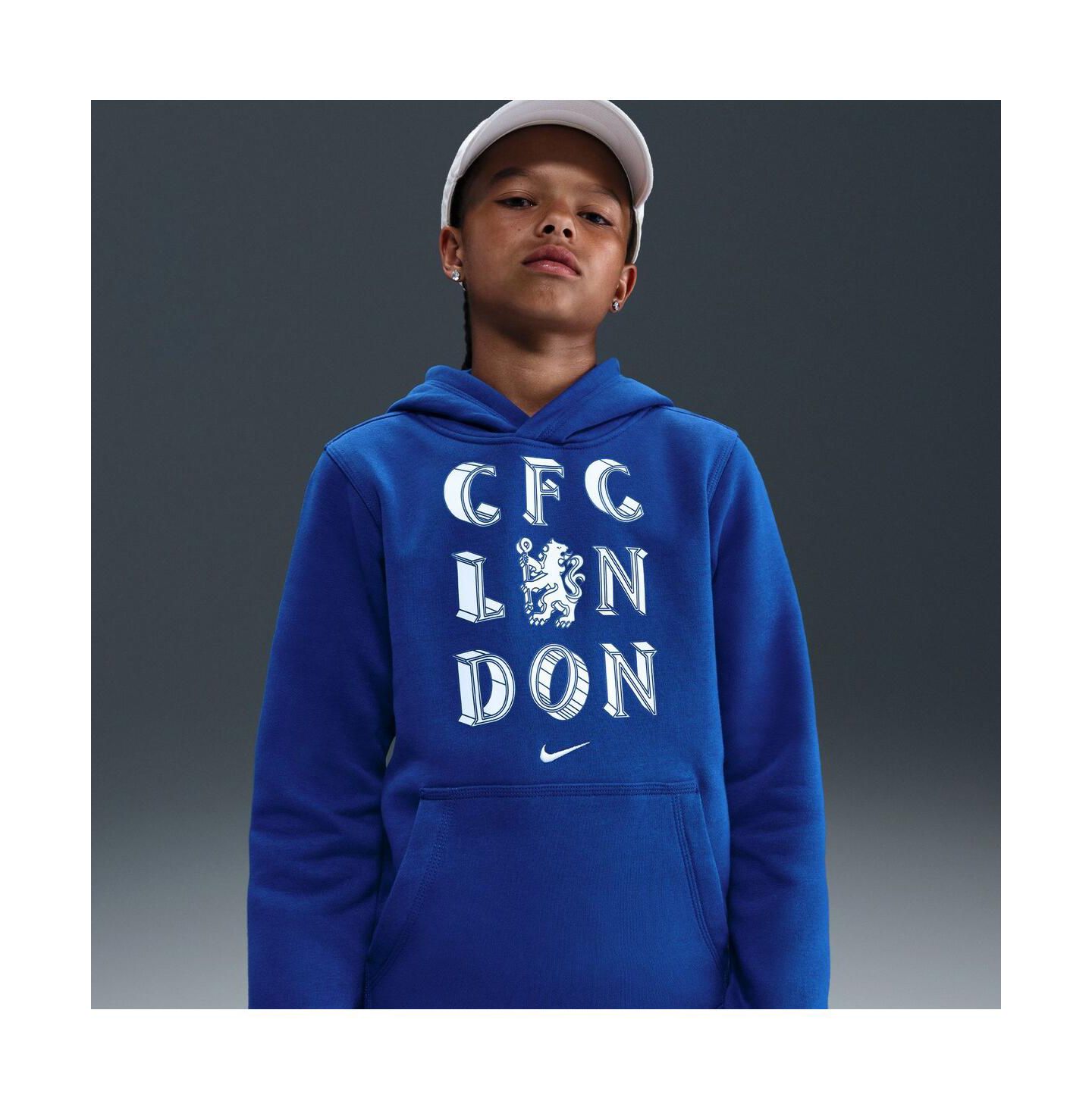 Детское худи Nike Blue Chelsea Club — фото 1