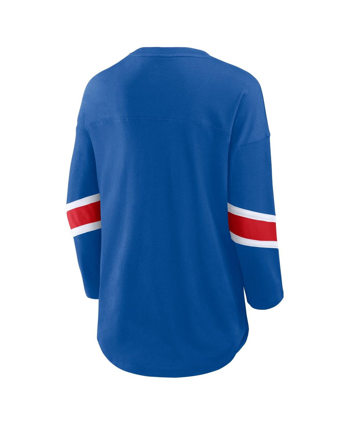 Fanatics Women's Royal Buffalo Bills Redzone 3/4-sleeve T-shirt In Blue