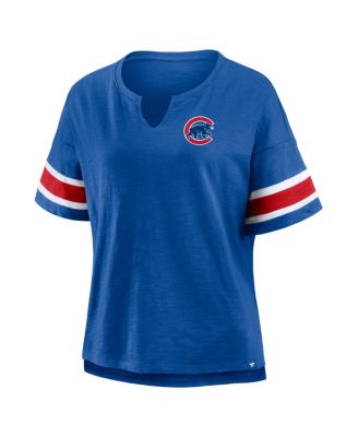 Women's Royal Chicago Cubs Curl Route T-Shirt