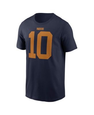Men's Jordan Love Navy Green Bay Packers The 1923 Classic Name Number T-Shirt