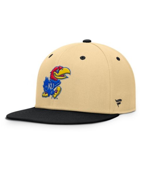 Мужская кепка Fanatics Khaki/Black Kansas Jayhawks Balance Fitted Hat