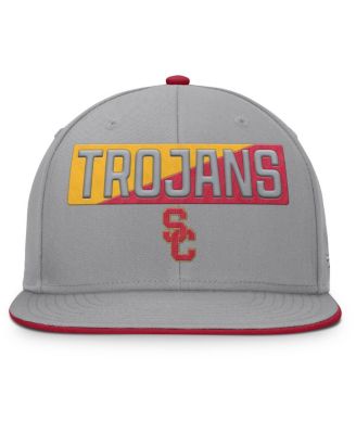 Men's Gray USC Trojans Duo Snapback Hat