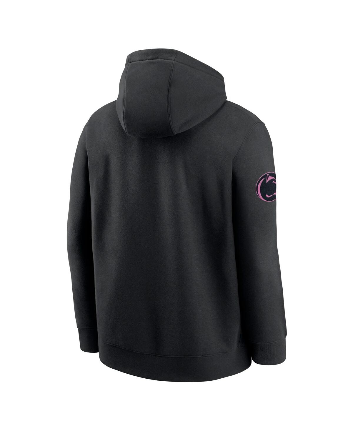 Nike Black Penn State Nittany Lions 2025 Sideline Club Fleece Pullover Hoodie In Black