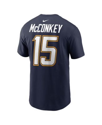 Men's Ladd McConkey Navy Los Angeles Chargers Alternate Super Chargers Name Number T-Shirt