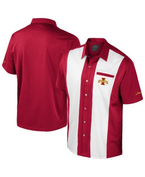 Мужская рубашка Colosseum Cardinal Iowa State Cyclones Strike Bowling Button-Up