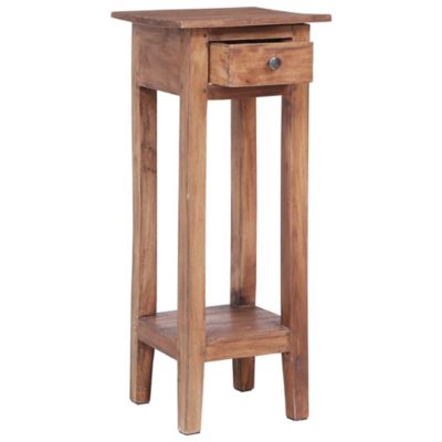 Plant Stand Solid Mahogany Wood, 11.8" x 11.8" x 29.5"