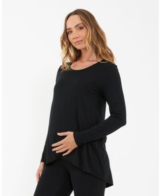 Maternity Raw Edge Nursing Top