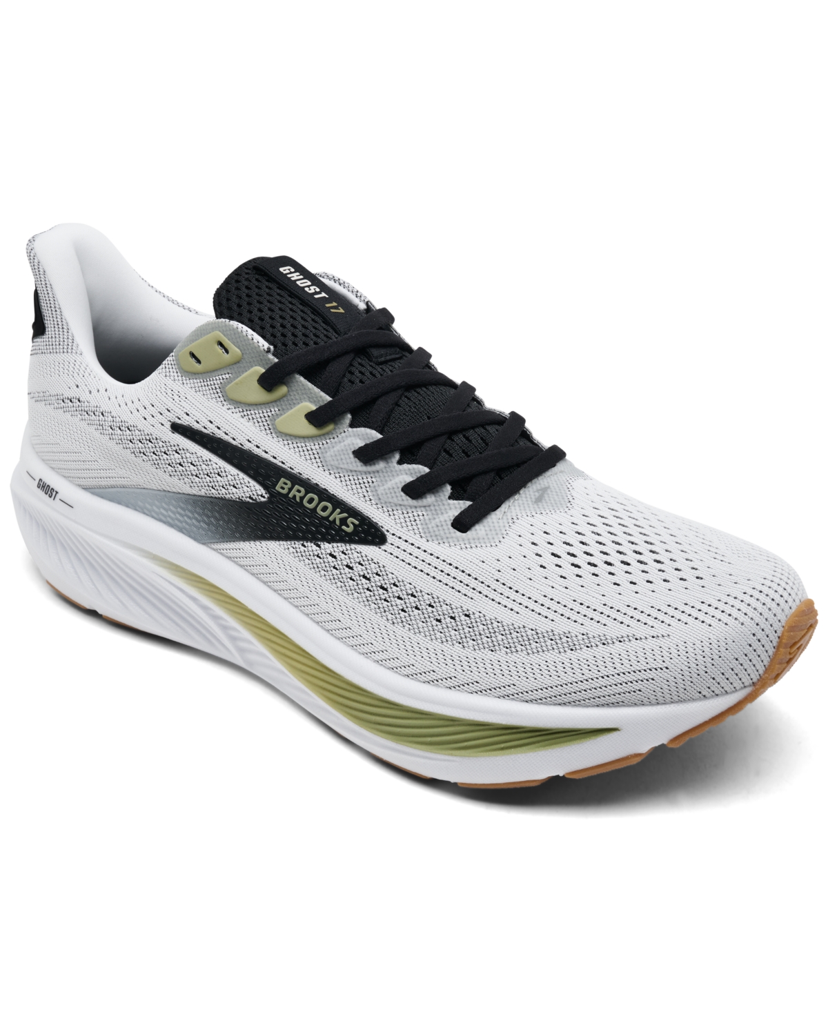 Brooks Men's Ghost 17 Running Sneakers From Finish Line In Gray